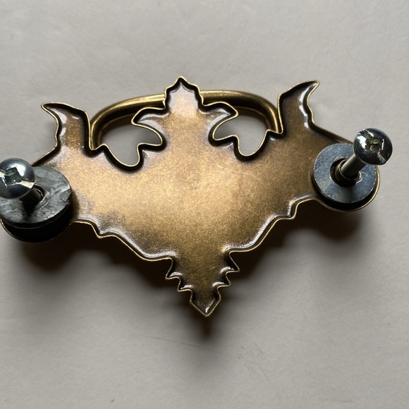 Antique solid brass furniture hardware. Drawer pulls. - Picture 3 of 9